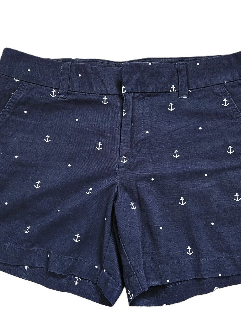 Tommy Hilfiger Blue Nautical Anchor Print Cotton Shorts